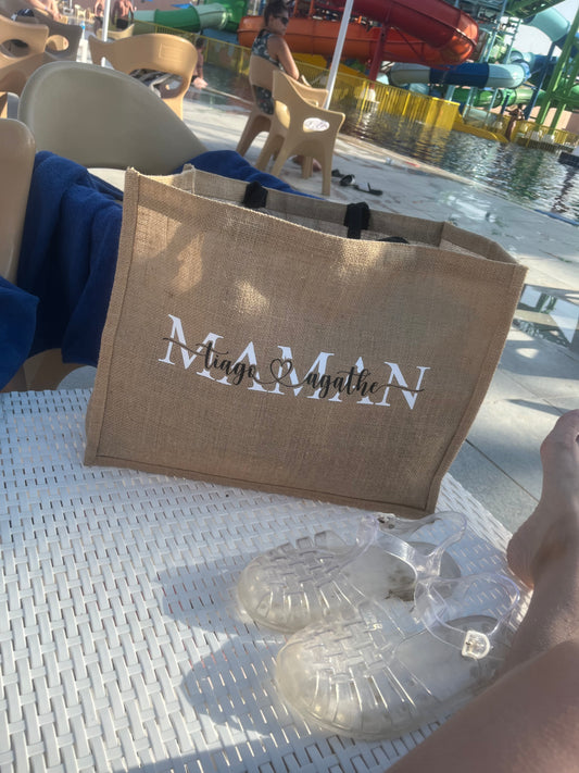 Sac cabas en toile de jute