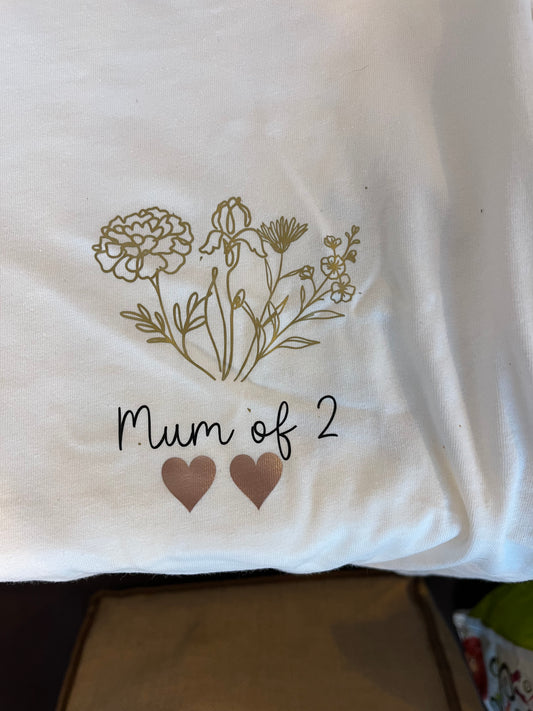 Tee-shirt personnalisé "Bouquet de fleur"