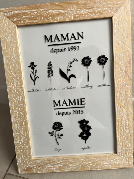Cadre "Maman et Mamie"