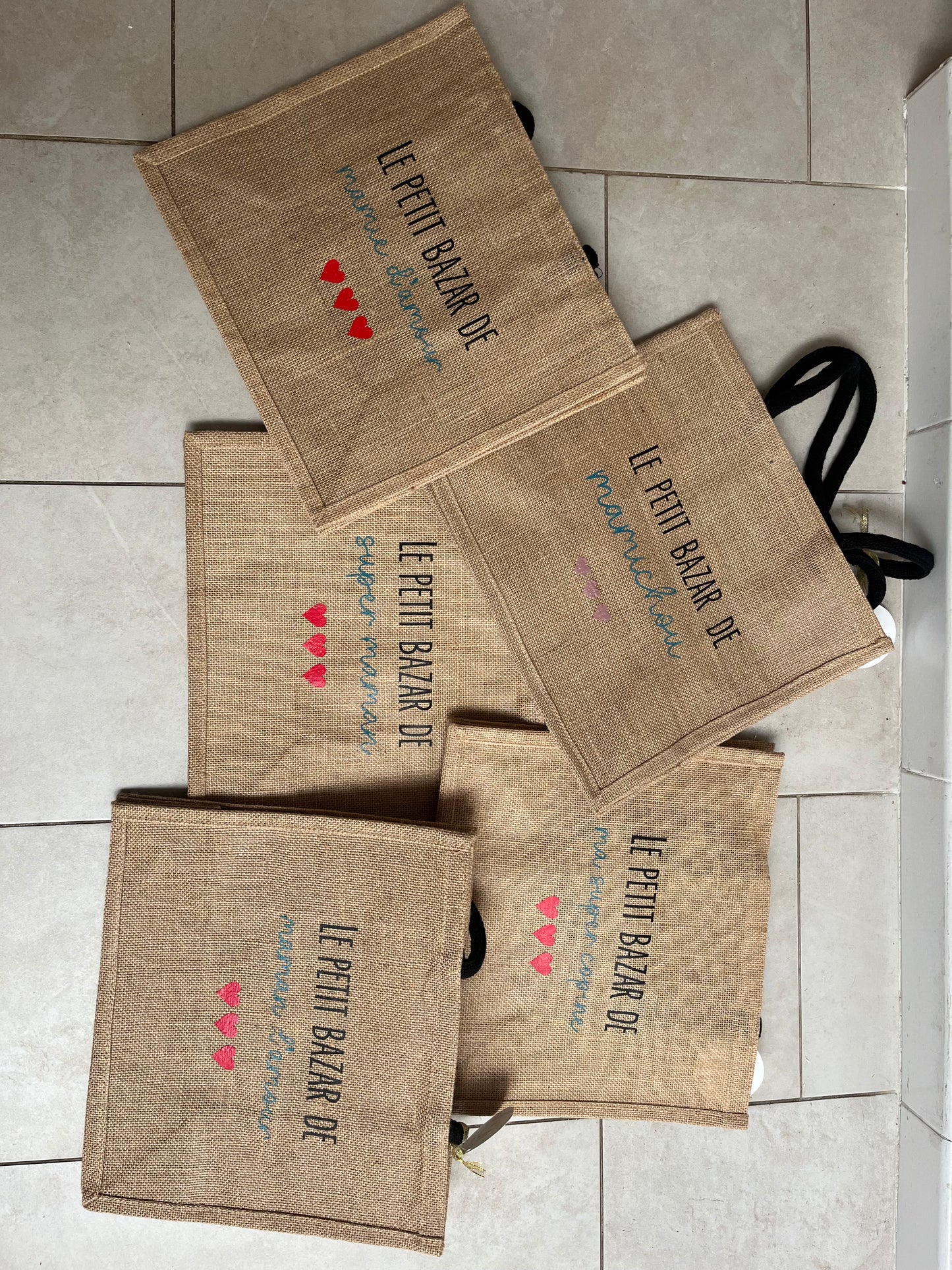 Sac cabas en toile de jute