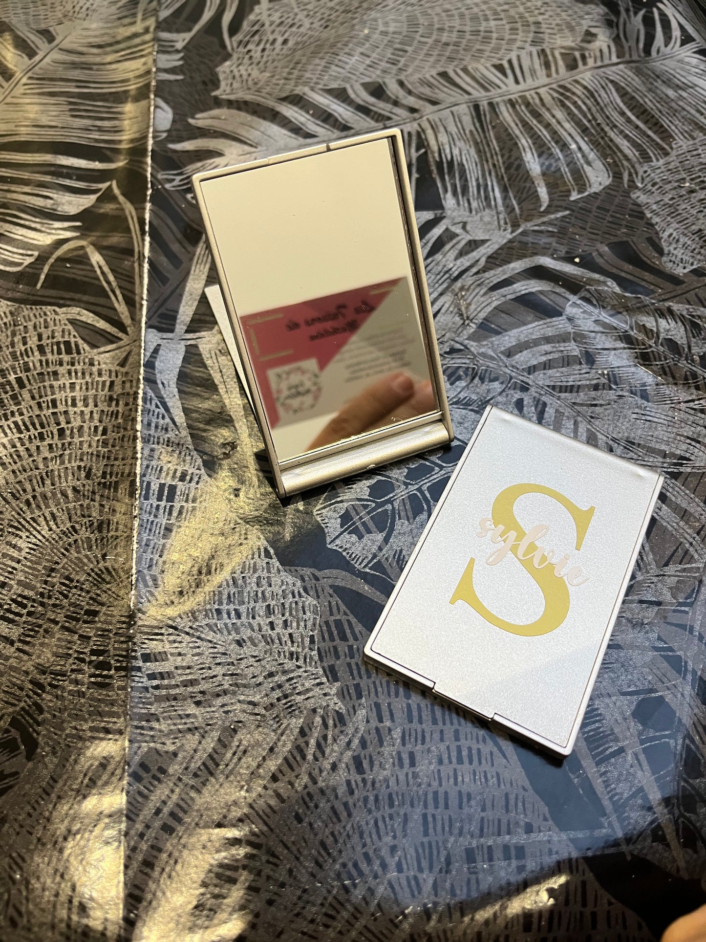 Miroir de poche personnalisé