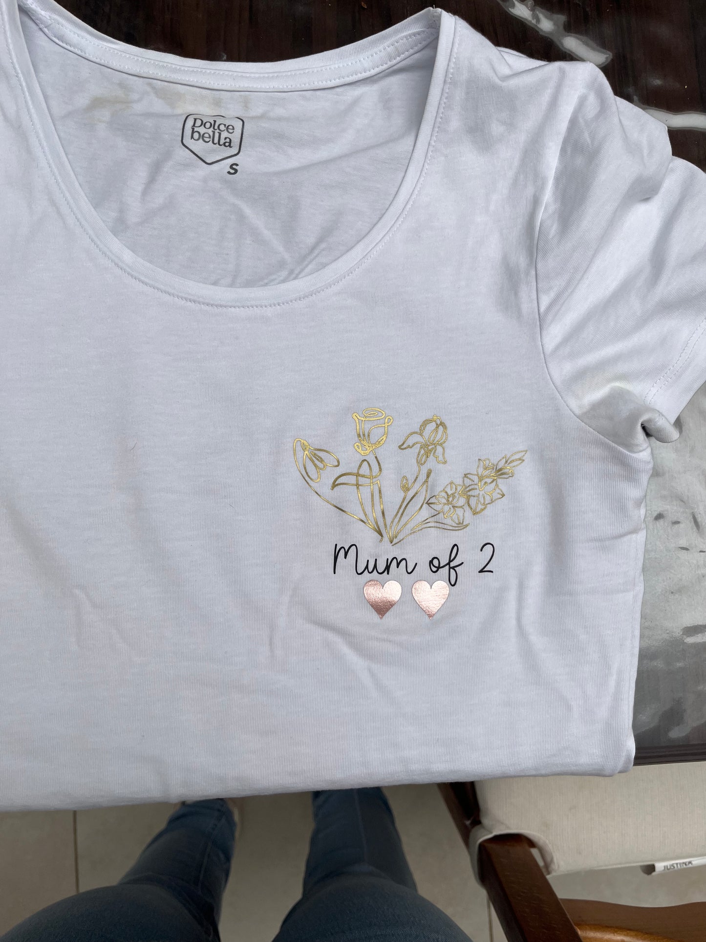 Tee-shirt personnalisé "Bouquet de fleur"