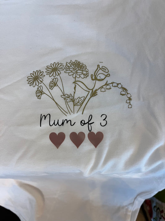 Tee-shirt personnalisé "Bouquet de fleur"